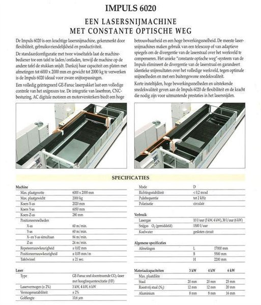 LVD Impuls 6020 6000 x 2000mm