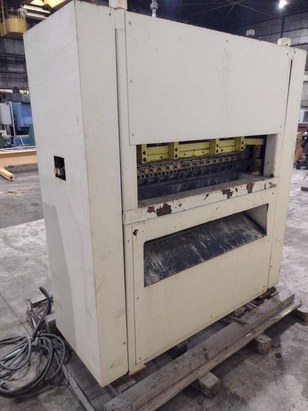 48” WIDE x 30 HP MECHANICAL IN-LINE COIL PRESS &amp; SHEAR WITH PLC VARIABLE SPEED DRIVE: STOCK #22968