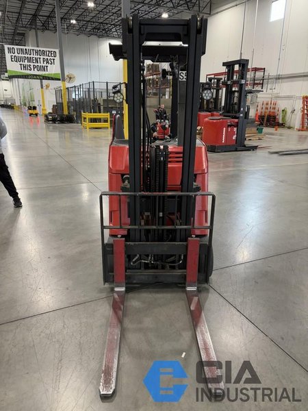 2021 - 3,000 LB. RAYMOND MODEL 415-C30TF STAND-UP ELECTRIC FORKLIFT