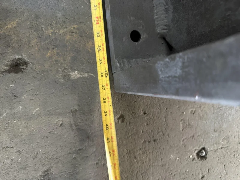 48" X 48" X 36" DRILLED &amp; TAPPED ANGLE PLATE: YOBRO #25827