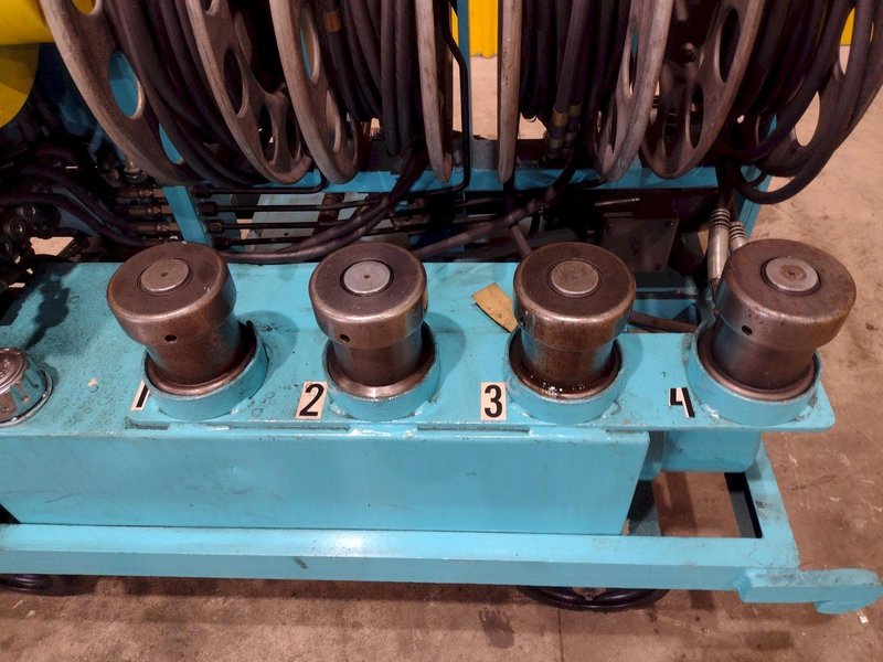 40 TON MODERN HYDRAULICS 4 CYLINDER PORTABLE HYDRAULIC DIE SETTING &amp; SEPARATING SYSTEM: STOCK #23776