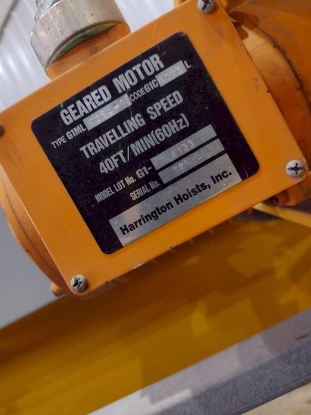 3 TON X 17’ F&amp;G / LOAD LIFTER UNDER-SLUNG POWERED CRANE: STOCK #22971