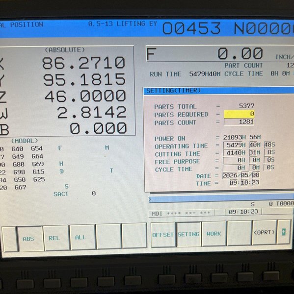 SNK Ikegai NB130PE3.5 CNC Table Type Horizontal Boring Mill