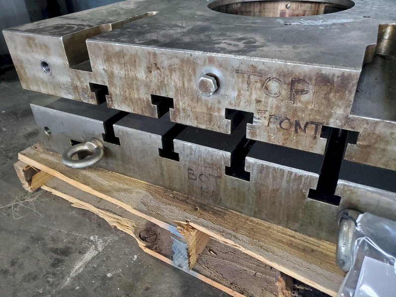 38&quot; X 38&quot; T-SLOTTED BOLSTER PLATE. STOCK # 0637223