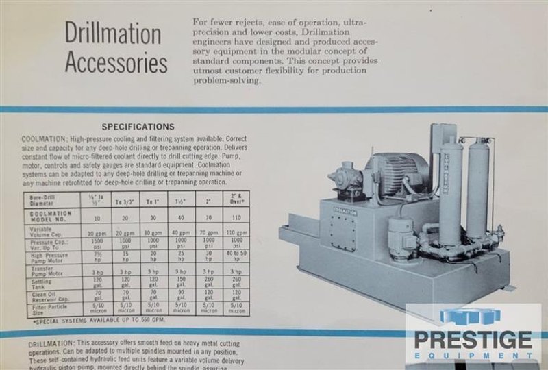 1.5&quot; x 30&quot; Drillmation Knee Type Gun Drilling Machine