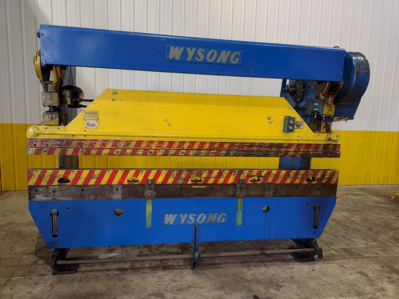 55 TON X 10&#039; WYSONG MODEL #55-8 MECHANICAL PRESS BRAKE: STOCK #22730