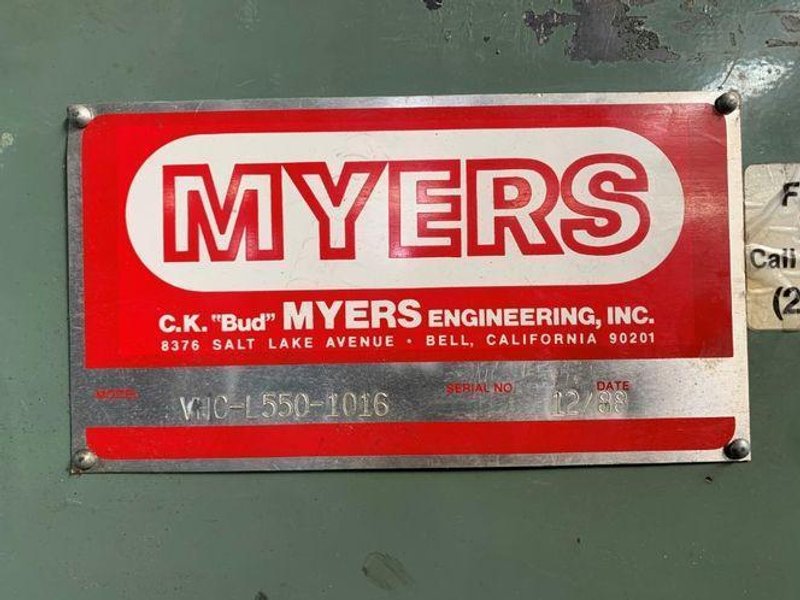 MYERS Dual Shaft Vacuum Mixer, Model VHC-L550-1016  -  VHC-L550