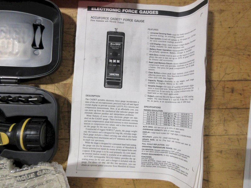 Torque Wrenches and Guages, (1) Snap On 1/4" Drive Torque Meter, (1) Williams 3/8" Drive Torque Ratchet, Ametek, Mark 10,  Wheeler FAT Wrench Drivers- Auction Item