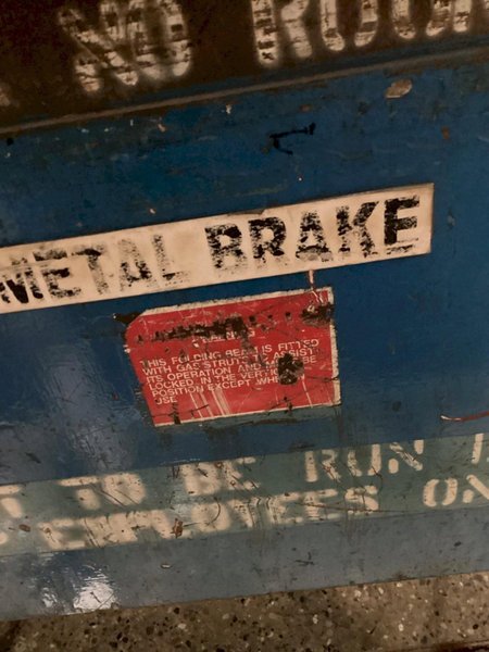 DENVER MKHIC201396 Pan-Hand Press Brake USED