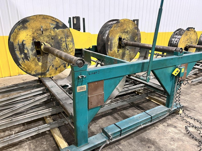 60" x 16 GAUGE IOWA MODEL #GAF60-6 COIL SLEAR (SLITTING &amp; CUT-TO-LENGTH) LINE, WITH UNCOILERS &amp; SIDE PUNCHING / NOTCHING: YOBRO #24552