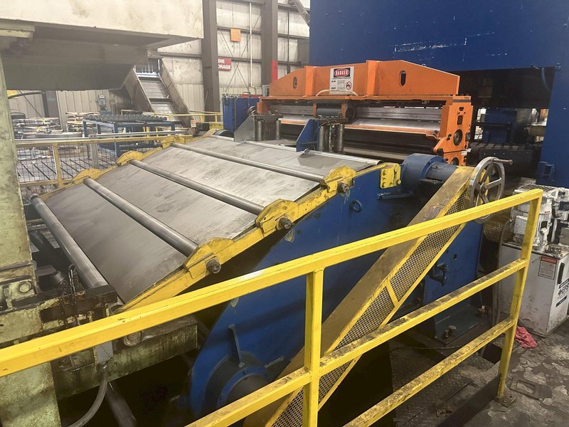 72" X .128" X 70,000 # AUTOMATIC FEED CO. SERVO FEEDLINE WITH HER-VOSS LEVELER. STOCK # 1162623