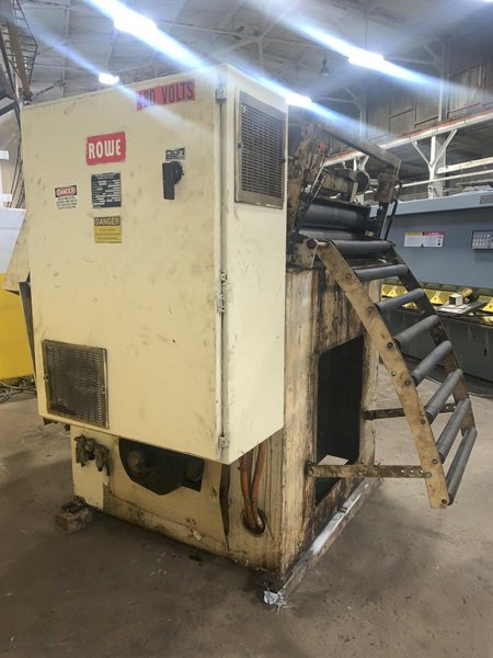 40" WIDE X .190" ROWE MODEL #C9-40 POWERED 5 ROLL COIL STRAIGHTENER: STOCK #13909