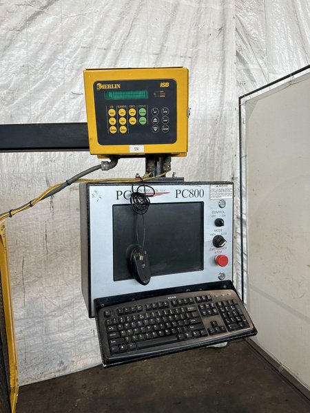 55 TON X 8' DI-ACRO 55-8 HYDRA-POWER PRESS BRAKE W/ AUTOMEC PC-800 CONTROLLER. STOCK # 0951523