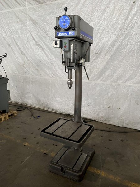 20" CLAUSING 2277 VARIABLE SPEED DRILL PRESS. STOCK # 0679924