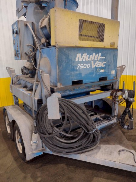 75 HP X 2 YARD MULTI-VAC MODEL #7500 MILLENIUM SERIES PORTABLE TRAILER MOUNTED VACUUM SYSTEM: STOCK #18866