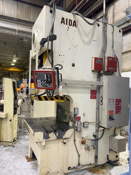 150 Ton AIDA NC1-150(2) Gap Press For Sale, Year 2000