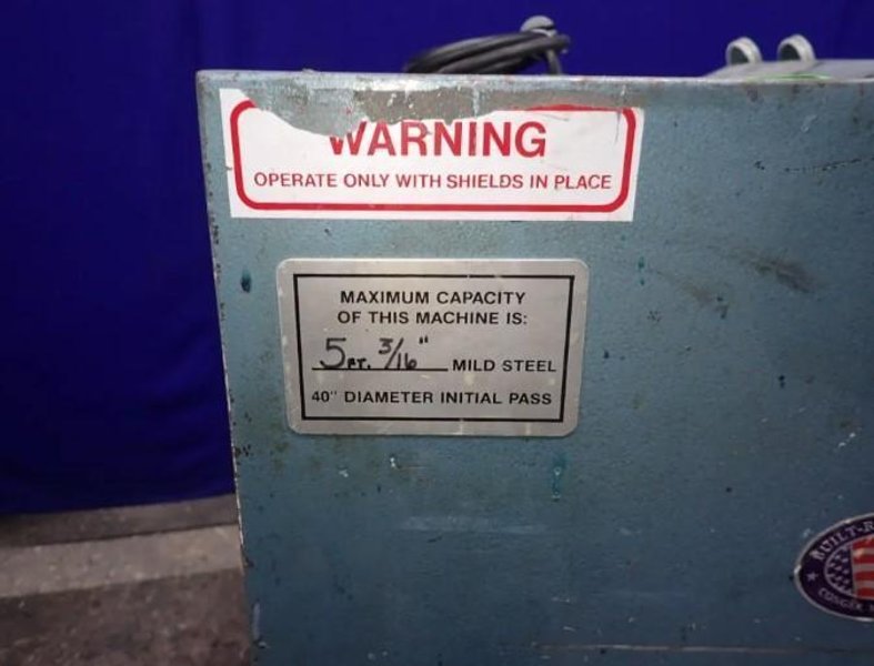 60" x 3/16" NEW DIMENSION MODEL P5.187 PLATE BENDING ROLL: YOBRO #24853