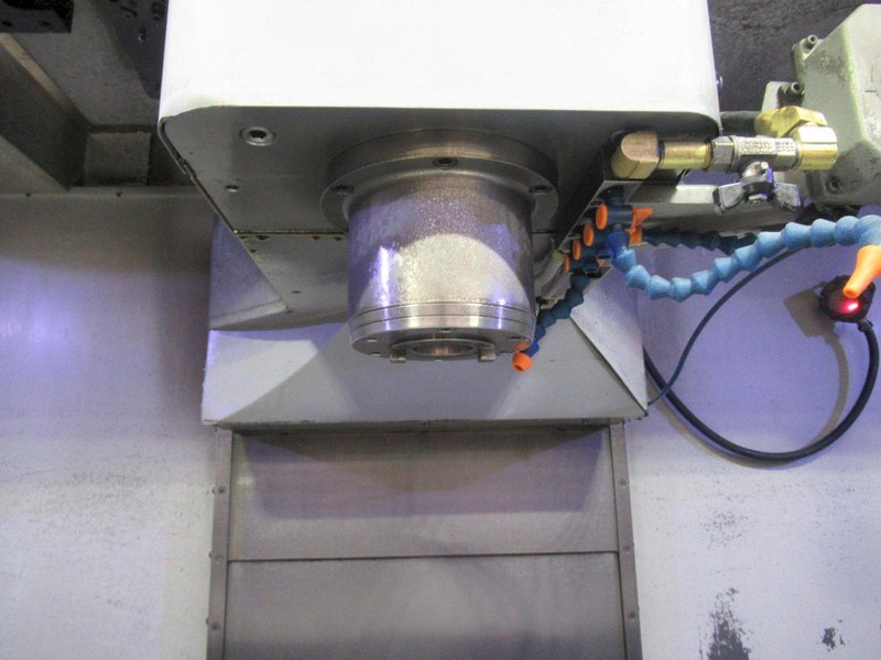 Haas VF-5/40 CNC Vertical Machining Center, 10K RPM, 24 ATC, Thru Spindle Coolant, Probing, 4th Axis Drive, 2 Speed Gearbox