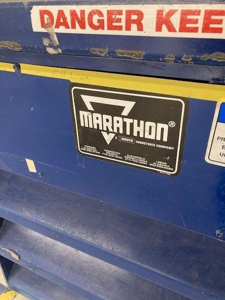 60" X 30" MARATHON MODEL #6030-D HYDRAULIC VERTICAL BALER : YOBRO 25156