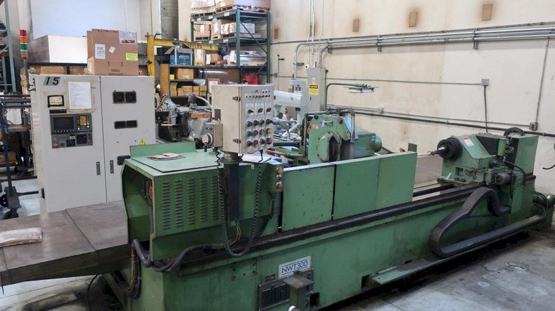 Minakuchi -32" x 120"  NWT-300-60F2 CNC Cylindrical (ROLL) Grinder,  I.D. Spindle, Fanuc O-GC, 30HP, New 1990