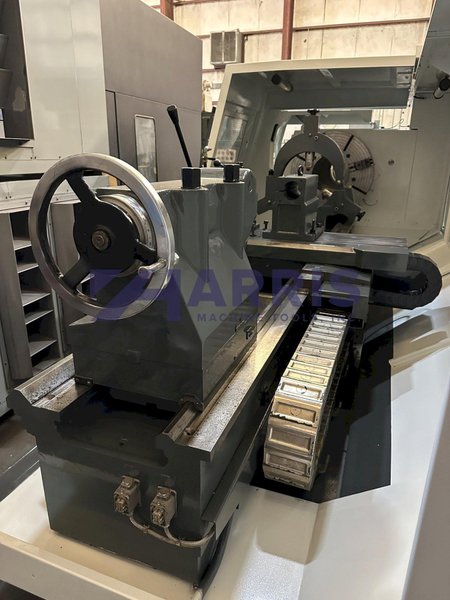 WEILER #E90, 14&quot; BORE, OIL COUNTRY HOLLOW SPINDLE CNC LATHE, 120&quot; CENTERS, 2007, MINT CONDITION