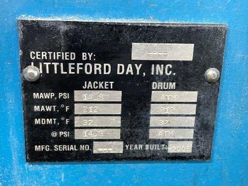 LITTLEFORD 42 CUT FT, 29.4 CU FT WORKING FKM 1200E MIXER  -  FKM 1200E