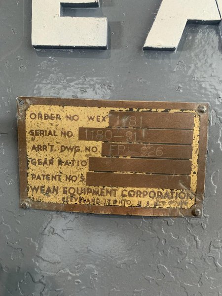 24" x .125" x 6,000lb Wean Slitting Line