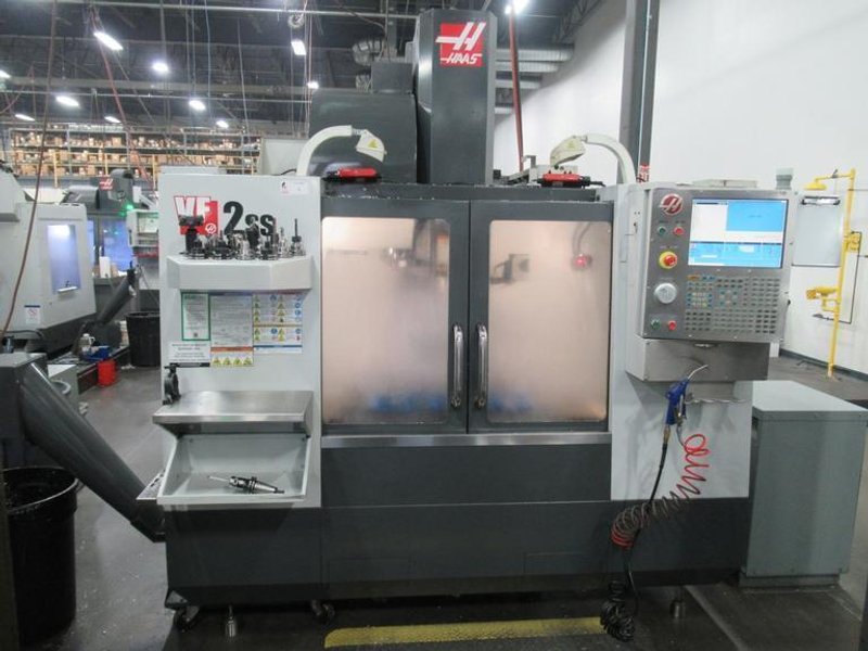 Haas VF-2SS CNC Vertical Machining Center, 30&quot;x16&quot;x20&quot;Travels, 12K RPM, Probing, Chip Auger, High Speed Machining- Auction Item