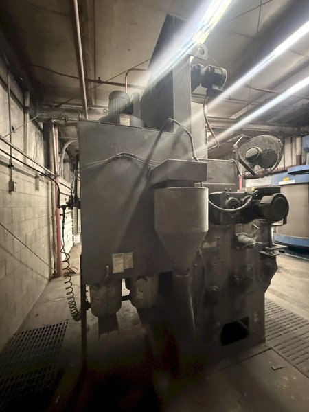 6 CU FT WHEELABRATOR MODEL WTB-6 TUMBLAST BELT TYPE BLAST CLEANING MACHINE: YOBRO #25940