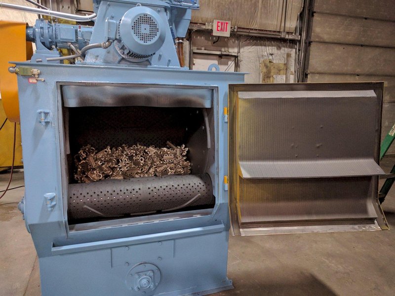 5 Cubic Foot Rubber Belt Tumble Blast System