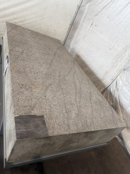 60" X 120" X 16" TRU STONE GRADE A GRANITE SURFACE PLATE W/STAND. STOCK # 0756726
