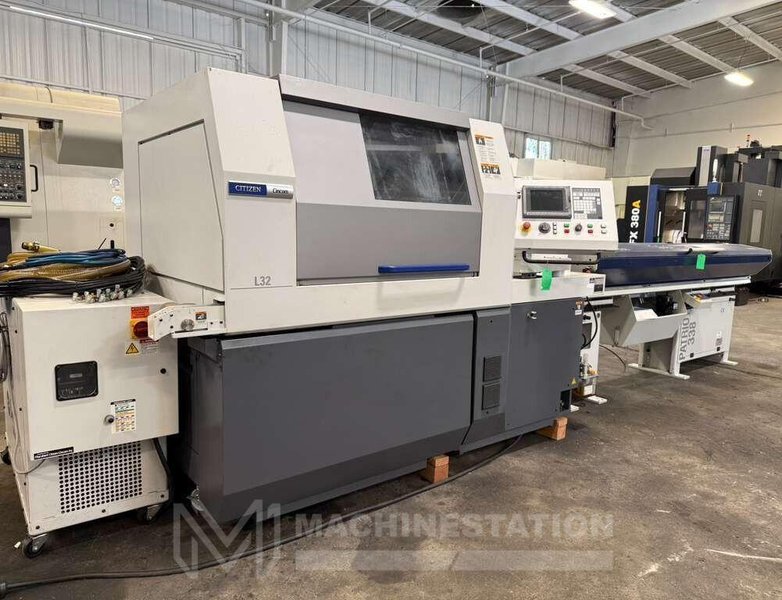 Citizen Cincom L32-1M8 CNC Swiss Type Automatic Lathe – 2019 Bar Feeder