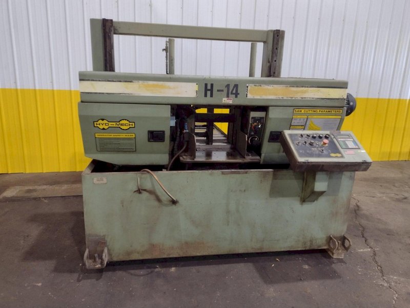 14" x 14" HYD-MECH MODEL #H-14 AUTOMATIC HORIZONTAL BAND SAW: STOCK #19513