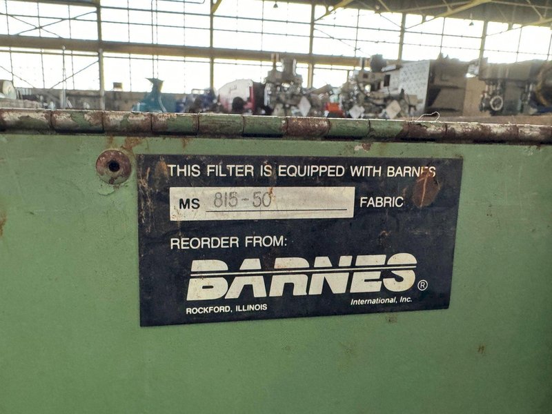 48&quot; BARNES MPE-25 COOLANT FILTRATION SYSTEM. STOCK # 0682424