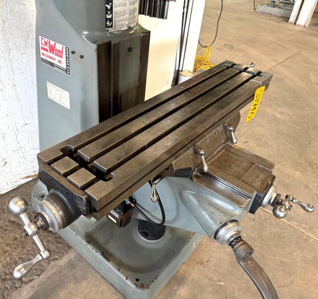 Bridgeport Vertical Mill Series I, 9&quot; x 42&quot; Tbl., 2 HP V-Speed, Clean