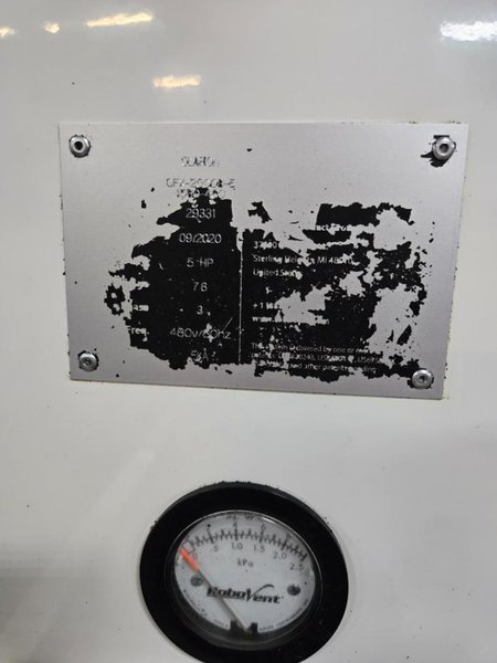 ROBOVENT CLARION CFX-2000 OIL MIST COLLECTOR. STOCK # 0984226