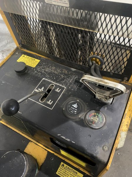 2,000 LB BIG-JOE PDI-24-A05 ELECTRIC WALK BEHIND FORKLIFT. STOCK # 1164723.