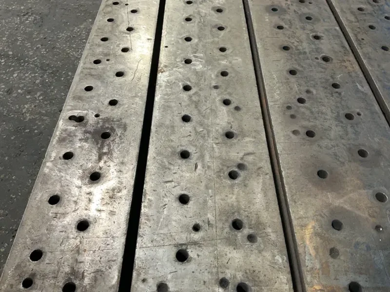 54” X 244” T-SLOTTED TABLE