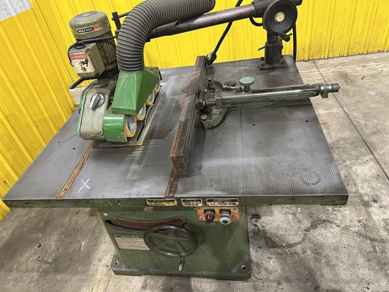 NORTHFIELD #4 POWERED TABLE SAW WITH MOTORIZED FEED ROLLS: STOCK #23080