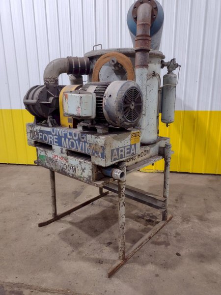 25 HP DEMARCO MODEL #MK25E &quot;MAX-VAC&quot; PORTABLE INDUSTRIAL VACUUM SYSTEM: STOCK #19580