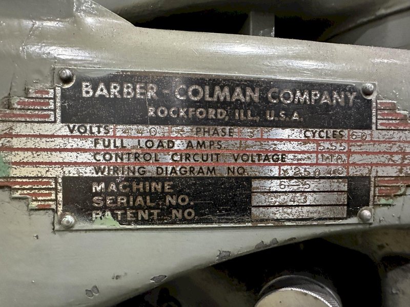 5" BARBER COLEMAN MODEL 6-5 GEAR HOB GRINDER: STOCK #22047