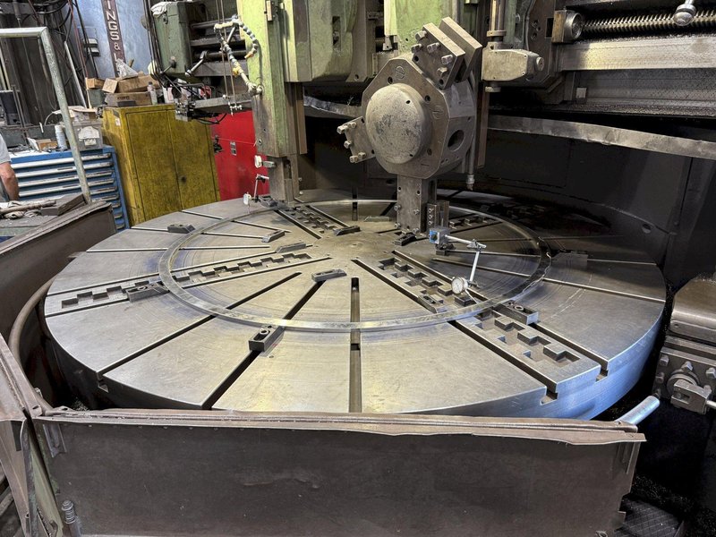 110&quot; DORRIES 3-HEAD VERTICAL TURRET LATHE VTL, 60&quot; PART HEIGHT: YOBRO #23904