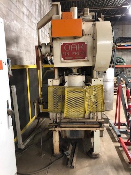 30 Ton Oak Fin Press, Model FP-1, 1.5&quot; STR, 10.5&quot; SH, 30&quot; x 20&quot; Die Area, 100-300 SPM