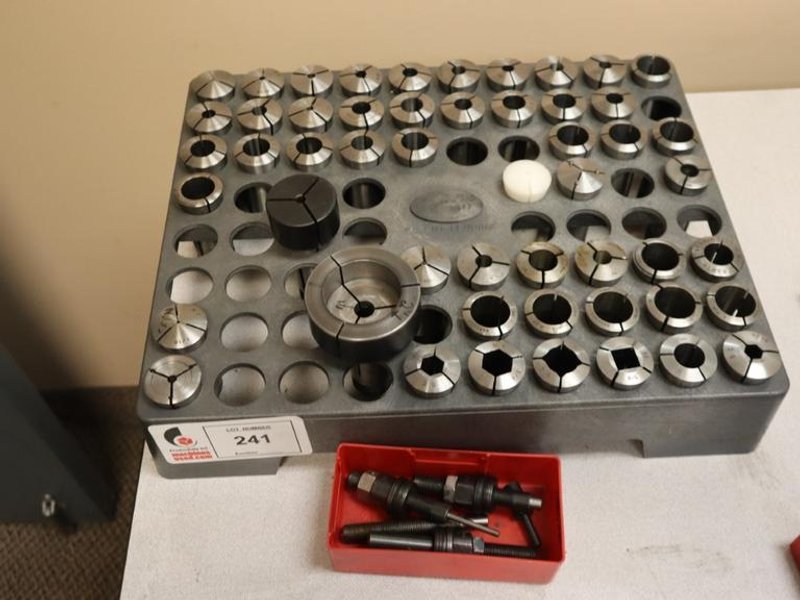 5C Collets with Collet Rack and Stops- Auction Item