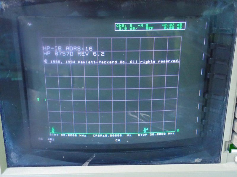 AGILENT SCALER NETWORK ANALYZER  -  8757D