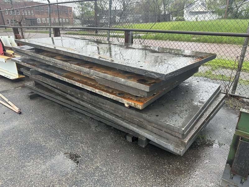 48&quot; X 120&quot; X 2&quot; THICK STEEL FLOOR / BOLSTER PLATE: STOCK #22735