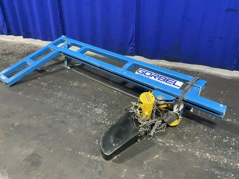 GORBEL 1000 LBS WORKSTATION BRIDGE CRANE W/ HOIST