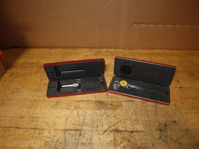 Starrett 150MM Dial Caliper &amp; 0-6" Depth Micrometer- Auction Item
