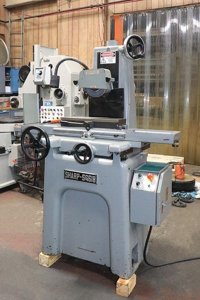 SHARP SG-618 HANDFEED SURFACE GRINDER, 6" X 18"