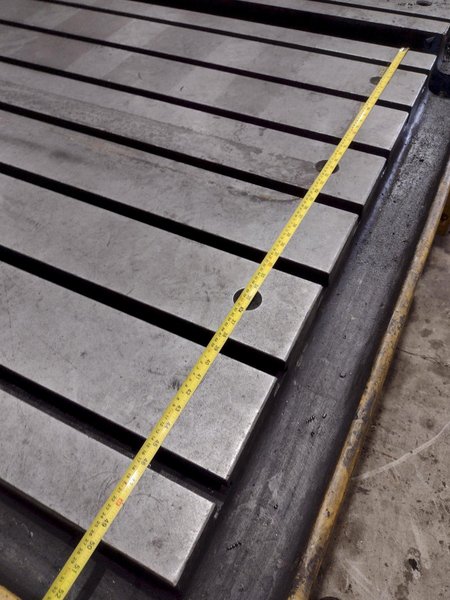 270” X 92” HEAVY DUTY T-SLOTTED SET-UP TABLE: STOCK #22996